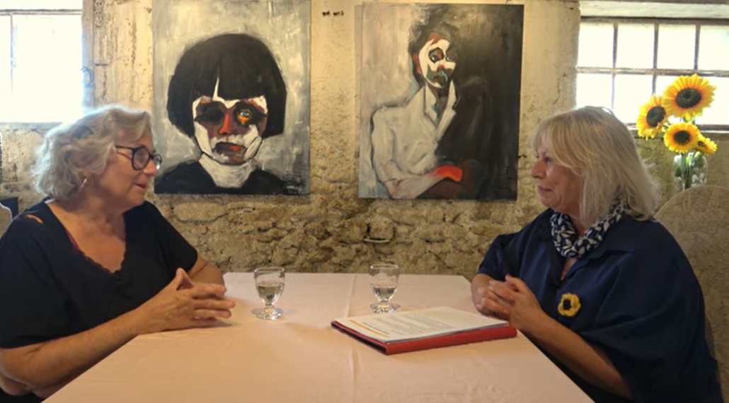 Debbie Nijland discussing starting over in France with Jane on Sunflower Stories