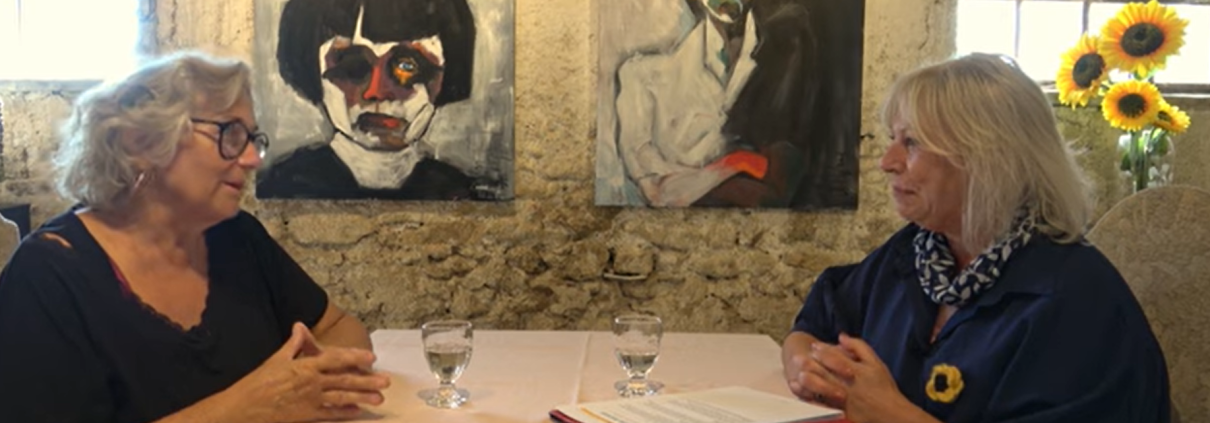 Debbie Nijland discussing starting over in France with Jane on Sunflower Stories